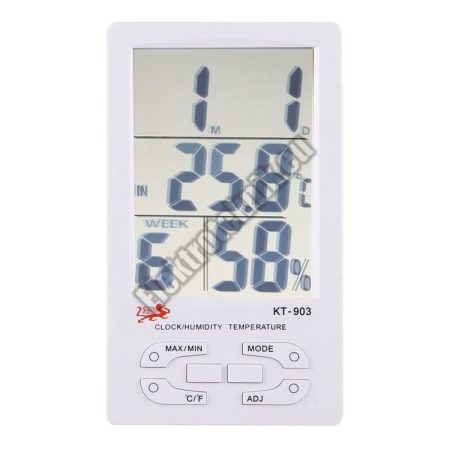 92550 Hő és páramérő naptár és idő kijelzéssel