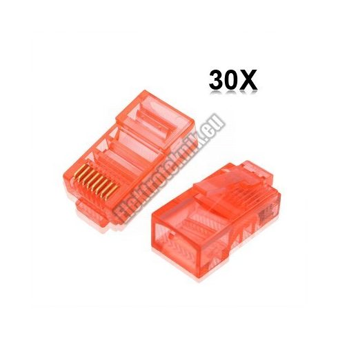 92566RD RJ45 moduláris dugó 8P8C CAT5e UTP kábelre csatlakozó. 