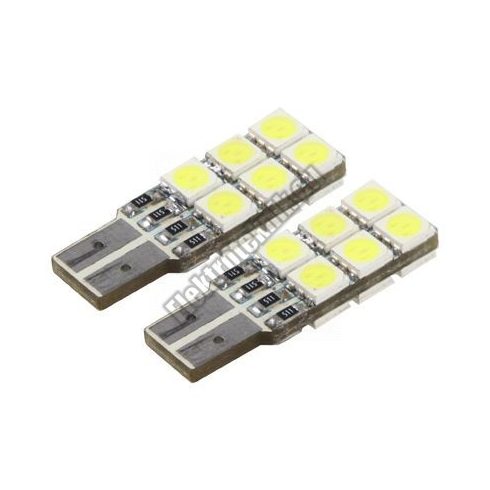 92715 Hideg fehér autós LED izzó pár (T10) 