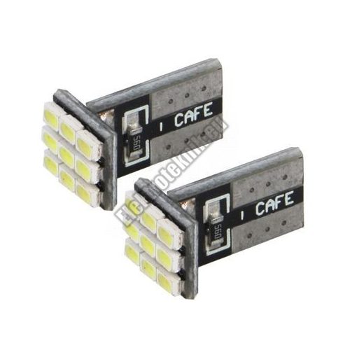 92718 Hideg fehér autós LED izzó pár (T10) 