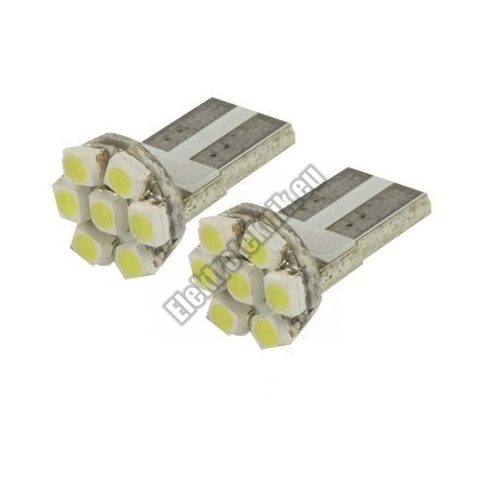 92733 Hideg fehér autós LED izzó pár (T10) 