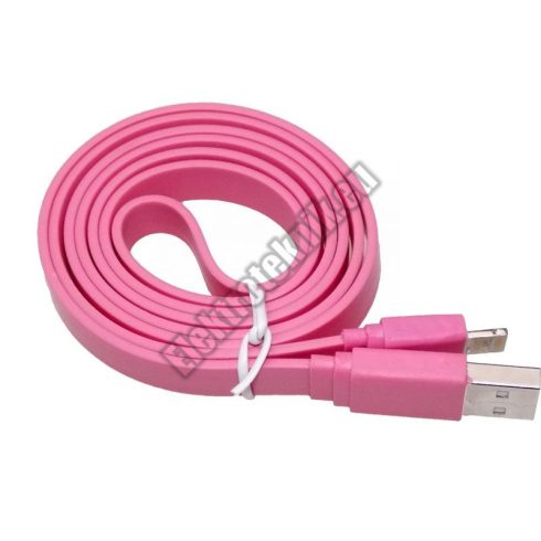 92764 IPhone kábel 1m rózsaszín