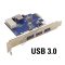 92878 3+1 USB 3.0 PCI-E bővítőkártya