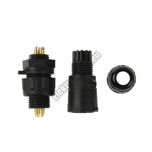 92906 IP67-as 5 érintkezős csatlakozó pár 2.5-7.5mm