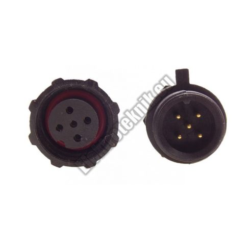 92906 IP67-as 5 érintkezős csatlakozó pár 2.5-7.5mm