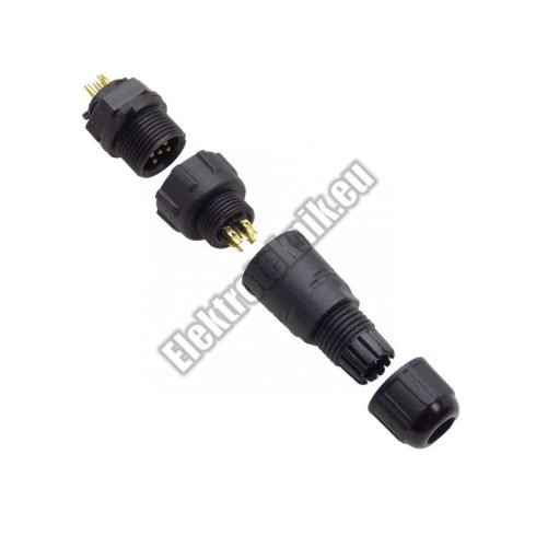 92906 IP67-as 5 érintkezős csatlakozó pár 2.5-7.5mm
