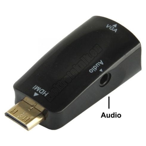 93119BK mini HDMI-VGA átalakító 