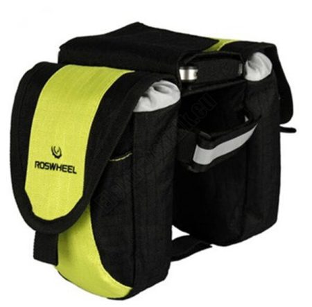 93293YE Kerékpáros nyeregtáska, két részes, sárga