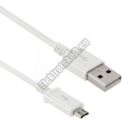 93314 Micro USB kábel, fehér1m