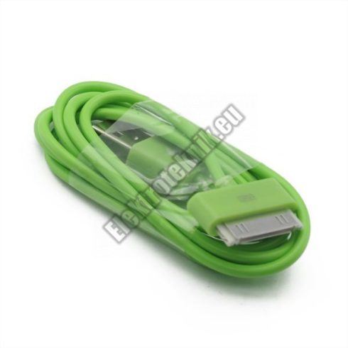 AP-002-GR USB kábel Iphone, Ipad, Ipod-hoz, zöld