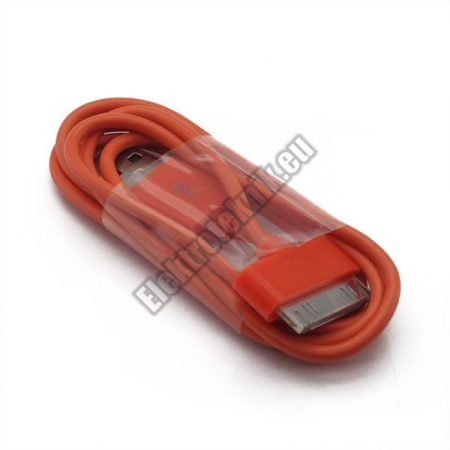 AP-002-OR USB kábel Iphone, Ipad, Ipod-hoz, narancssárga