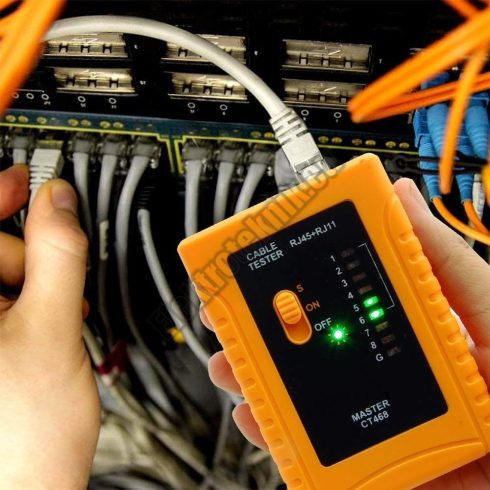 CT468  LAN kábeltesztelő műszer RJ45, RJ12, RJ11 