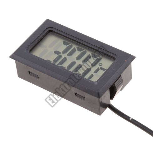 D002BK LCD mini hőmérő fekete