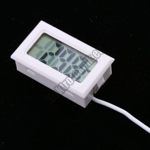 D002WH LCD mini hőmérő fehér