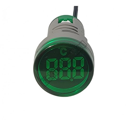D003GR Digitális hőmérő zöld AC
