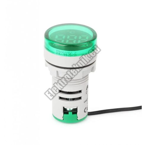 D003GR Digitális hőmérő zöld AC