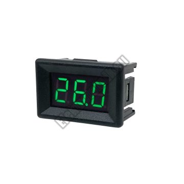   D007GR Mini digitális feszültségmérő zöld 2.5-30V (2 vezetékes)