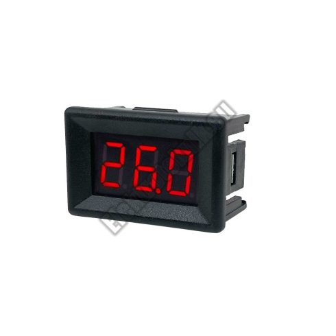 D007RD Mini digitális feszültségmérő piros 2.5-30V (2 vezetékes)