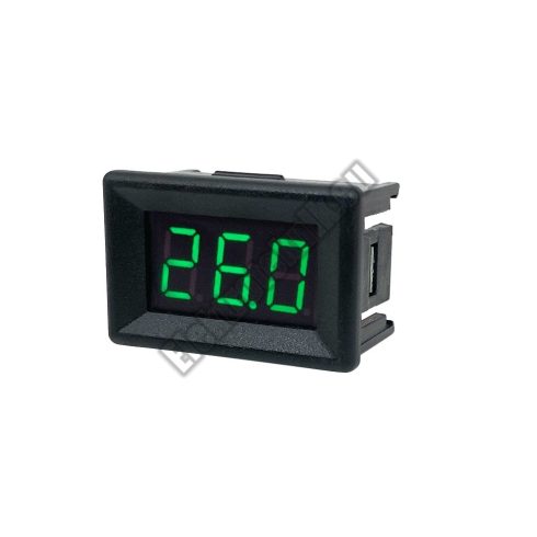 D008GR Mini digitális feszültségmérő zöld 0-99.9V (3 vezetékes)