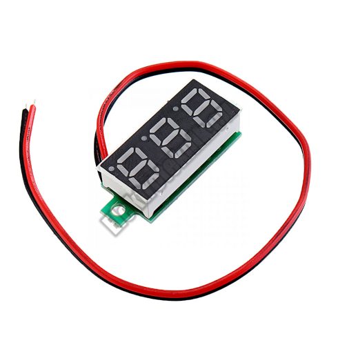 D009GR Mini digitális feszültségmérő zöld 3-30V (2 vezetékes)