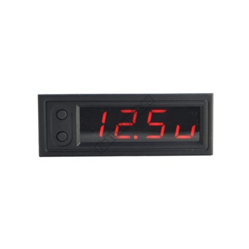 D013RD Digitális feszültségmérő, hőmérő, óra piros