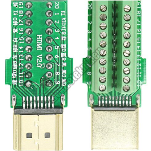 D018 HDMI szerelhető dugó