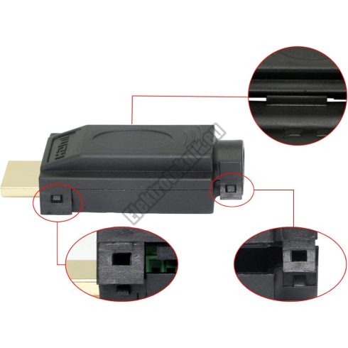 D018 HDMI szerelhető dugó