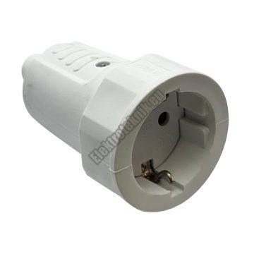   D8550-05W Földelt hálózati lengő aljzat gumírozott 250V.