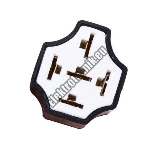 E033D Autós reléfoglalat öt lábú reléhez kerámia betétes (40A)