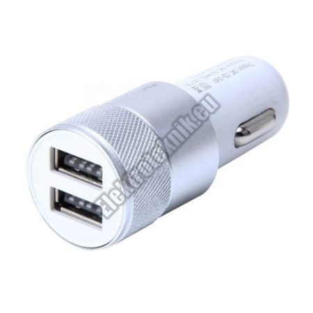E078   Dupla USB-s autós töltő (2.1A / 1A)