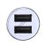 E078   Dupla USB-s autós töltő (2.1A / 1A)