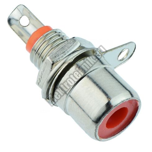 E117 Beépíthető RCA aljzat Fekete-Piros. 