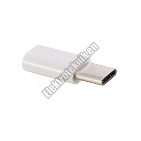 E129WH USB Adapter USB-C 3.1 dugó- Micro USB aljzat.