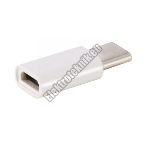 E129WH USB Adapter USB-C 3.1 dugó- Micro USB aljzat.