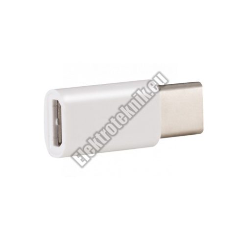 E129WH USB Adapter USB-C 3.1 dugó- Micro USB aljzat.