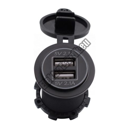 E159BL Beépíthető dupla USB aljzat 4.2A