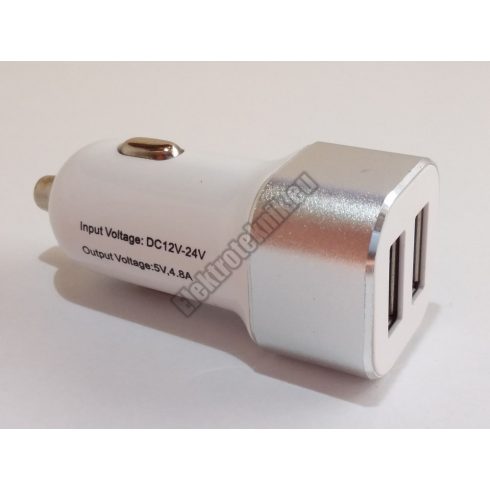 E167 Dupla USB-s autós töltő 4,8A
