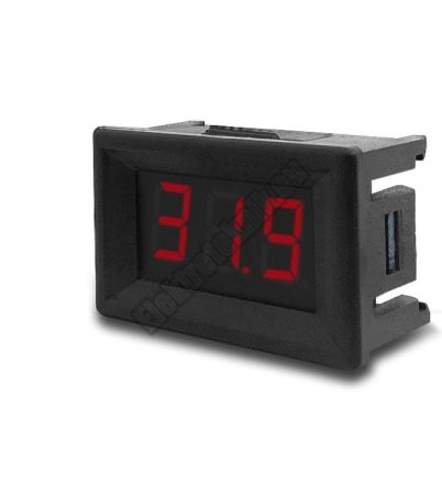 E206 Mini digitális feszültségmérő piros 0-99.9V (3 vezetékes)