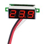  E226RD Mini digitális feszültségmérő Piros 2.5-30V (2 vezetékes)