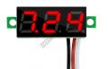   E227RD Mini digitális feszültségmérő piros 3.2-30V (3 vezetékes)