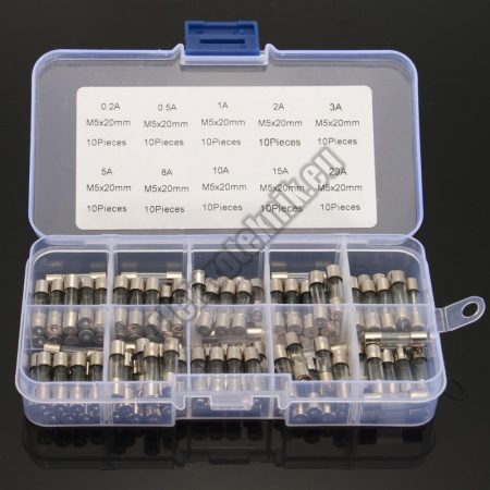 E239 Üvegcsöves biztosíték készlet 100db