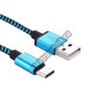 E251BL Harisnyázott USB-C kábel 