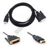 ECH-113B-S DVI-D dugó-HDMI dugó, szerelt kábel 1,5m 