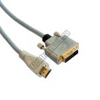 ECH-126A-S DVI-D dugó-HDMI dugó, szerelt kábel 1,5m