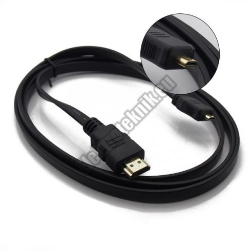 ECH-D008B-S HDMI kábel, HDMI dugó/mikro HDMI dugó. 