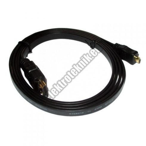 ECH-D008B-S HDMI kábel, HDMI dugó/mikro HDMI dugó. 