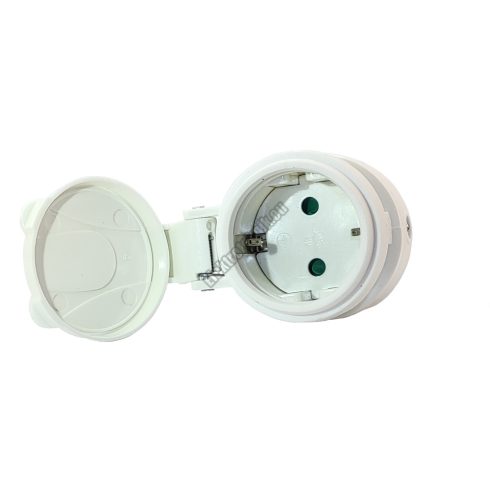 IM8550-05WH Földelt hálózati lengő aljzat gumírozott