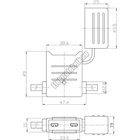 L012 Maxi késes biztosíték tartó 