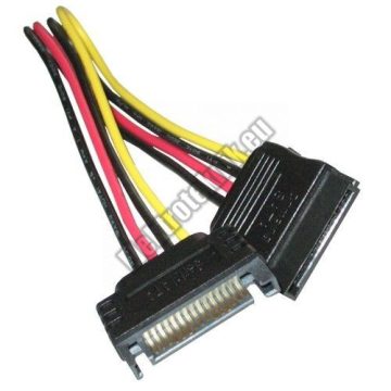 SATA7 SerialATA táp hosszabító kábel 17,5cm