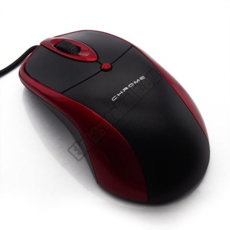 USB07-RD Vezetékes Optikai Egér, Piros